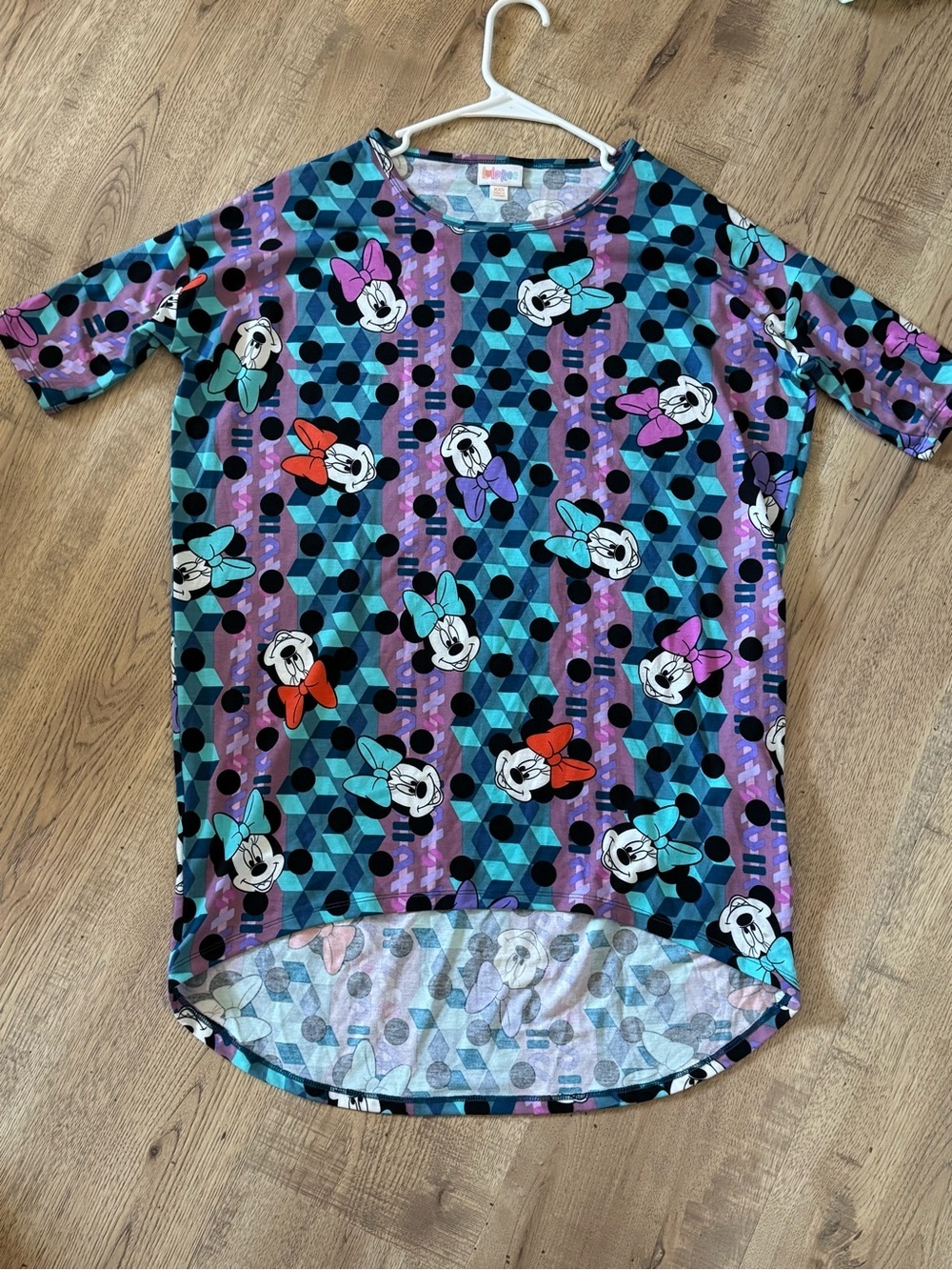 LuLaRoe Disney Minnie Mouse Irma Tunic Top XXS